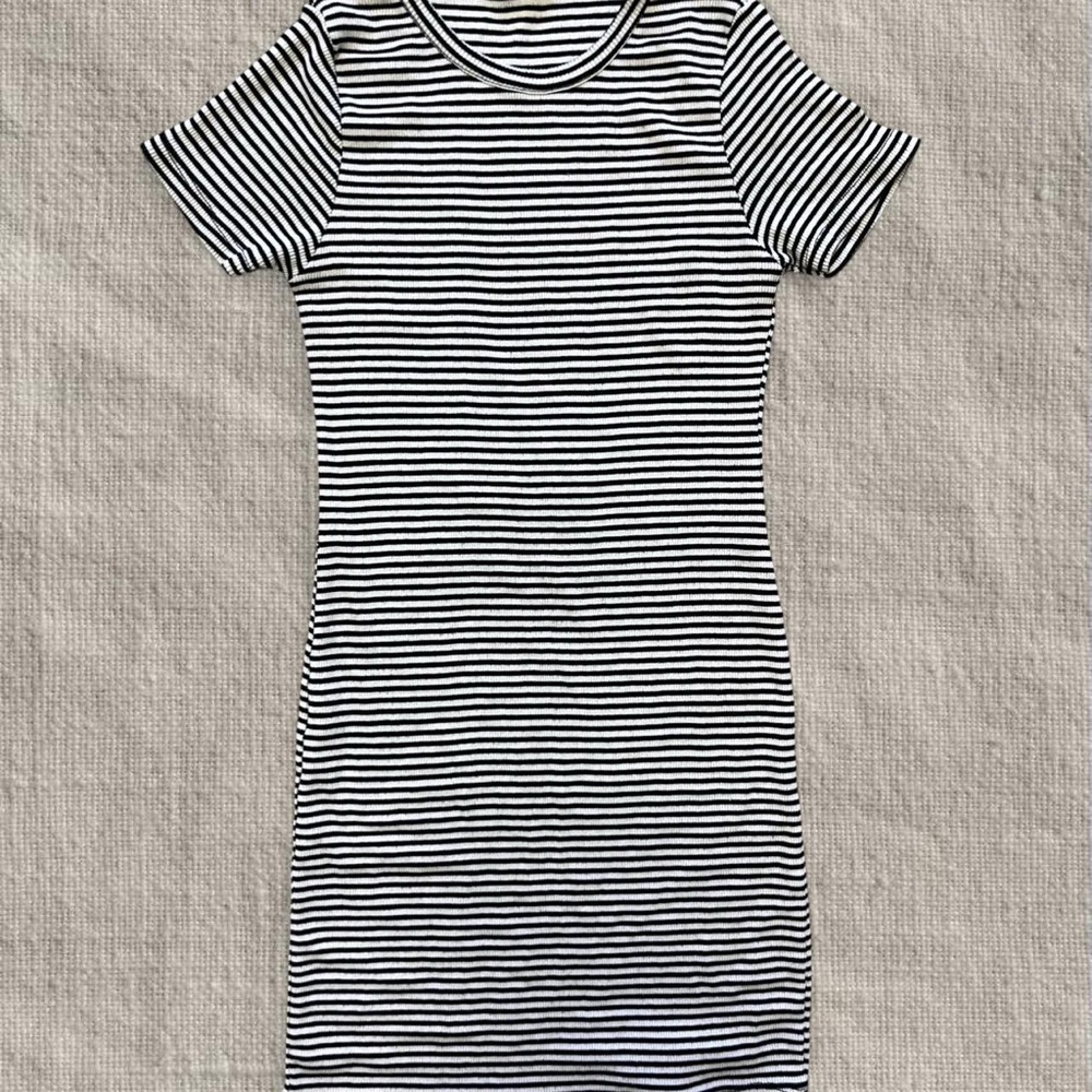 BRANDY MELVILLE OS STRIPED 100% Cotton BABYDOLL DRESS y2k